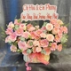 Giỏ Hoa Hồng Pastel Mix Hoa Đồng Tiền Hồng Xinh Xắn