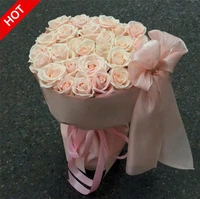 Bó Hoa Hồng Kem Dâu Đính Nơ Ngọt Ngào Xinh Yêu