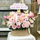 Giỏ Hoa Hồng Pastel Mix Hoa Tulip Nhẹ Nhàng Xinh Xắn