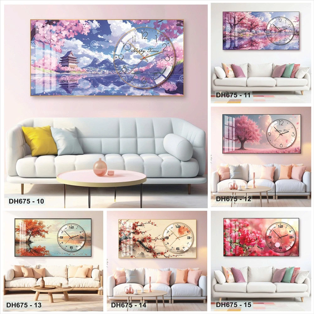 Tranh Đồng Hồ Nổi 3D Tráng Gương Nhiều Mẫu Độc Đáo Kết Hợp Decor Trang Trí Và Xem Giờ