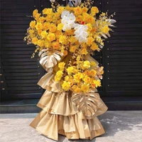 Kệ Hoa Chúc Mừng Vàng Tài Lộc Rực Rỡ
