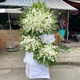 Kệ Hoa Chia Buồn Lan Trắng 3 Tầng Trang Nhã