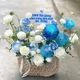 Giỏ Hoa Hồng Trắng Mix Mẫu Đơn Thanh Khiết