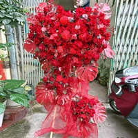 Kệ Hoa Tone Đỏ Khai Trương Thịnh Vượng Tài Lộc