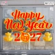 Decal Trang Trí Tết Happy New Year 2027 Tài Lộc