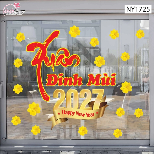 Decal Trang Trí Tết Xuân Đinh Mùi 2027