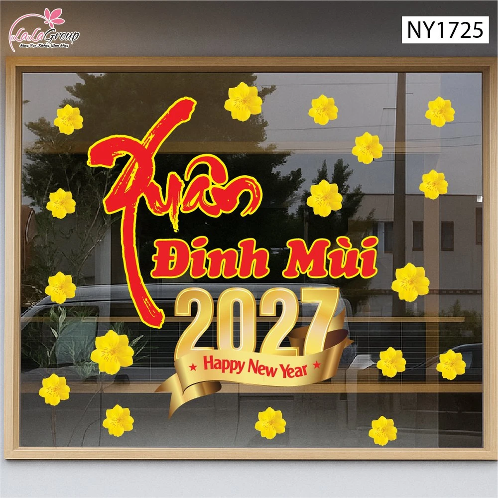 Decal Trang Trí Tết Xuân Đinh Mùi 2027