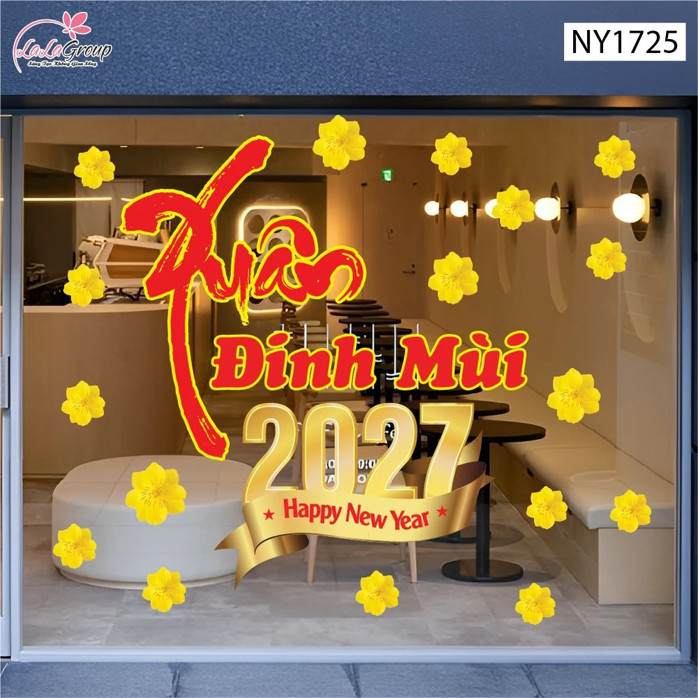 Decal Trang Trí Tết Xuân Đinh Mùi 2027