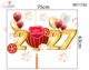 Decal Trang Trí Tết Lồng Đèn Đỏ Và Pháo Hoa 2027