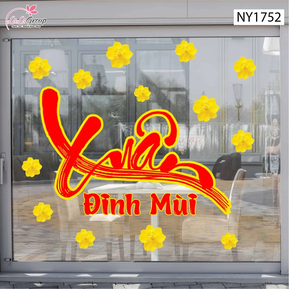 Decal Trang Trí Tết Xuân ĐInh Mùi