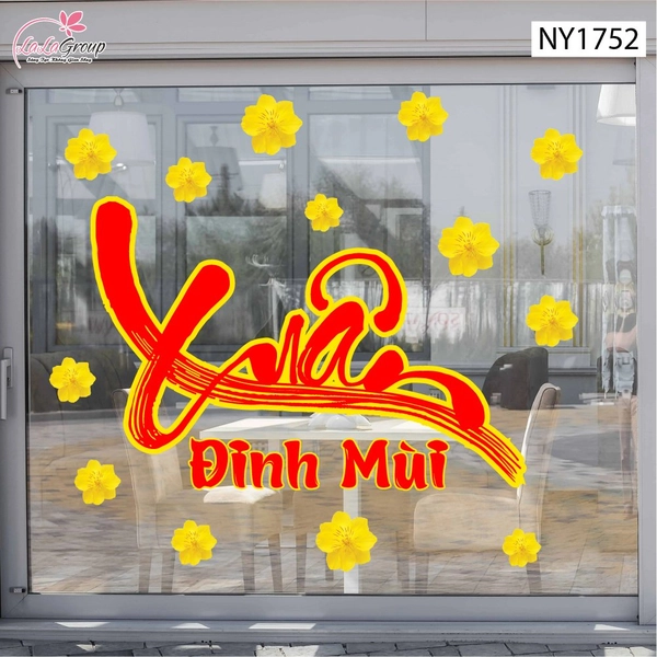 Decal Trang Trí Tết Xuân ĐInh Mùi