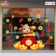 Decal Trang Trí Tết Happy New Year 2027 Tiền Tài Vạn Phát