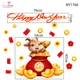 Decal Trang Trí Tết Happy New Year 2027 Tiền Tài Vạn Phát