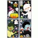 Combo 4 Tấm Decal 2 Mặt Trang Trí Halloween Thần Chết Đáng Yêu Vui Chơi Cùng Các Bạn