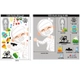 Combo 4 Tấm Decal 2 Mặt Trang Trí Halloween Thần Chết Đáng Yêu Vui Chơi Cùng Các Bạn