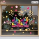 Decal Trang Trí Tết Happy New Year 2027 Và Pháo Hoa Sắc Màu