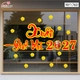 Decal Trang Trí Tết chào mừng xuân Đinh Mùi 2027