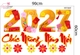 Decal Trang Trí Tết 2027 Đinh Mùi Lì Xì Đỏ Phúc Lộc An Khang