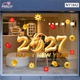 Decal Trang Trí Tết Happy New Year 2027 Dê Vàng Rước Lộc