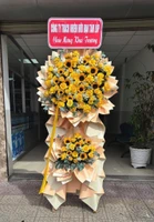 Kệ Hoa Hướng Dương Khai Trương 2 Tầng Thịnh Vượng