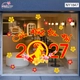 Decal Trang Trí Tết Chúc Mừng Năm Mới 2027 Vui Xuân Hạnh Phúc