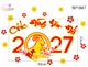 Decal Trang Trí Tết Chúc Mừng Năm Mới 2027 Vui Xuân Hạnh Phúc