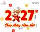Decal Trang Trí Tết Đinh Mùi Chúc Xuân 2027