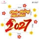 Decal Trang Trí Tết Chúc Mừng Năm Mới 2027 May Mắn