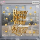 Decal Tết Happy New Year 2027 Chữ Vàng