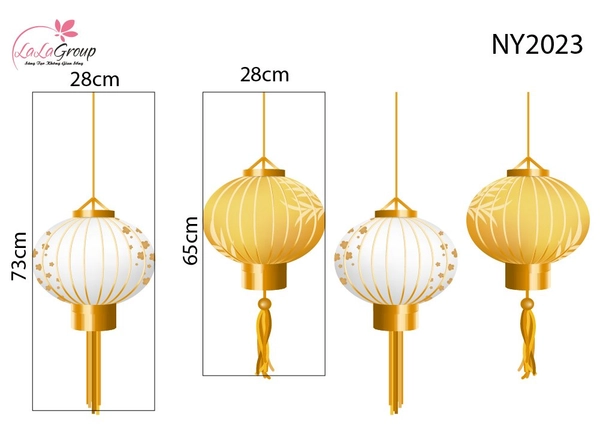 Decal Tết Lồng Đèn Hội An Hoàng Kim Phú Quý