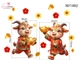 Decal Trang Trí Tết 2027 Song Dê Đón Lộc Vạn Phúc