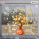 Decal Trang Trí Tết Cây Tiền Tài Phát Lộc