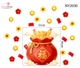 Decal Tết Túi Tài Lộc Hoàng Kim Cát Tường