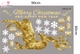 Combo Decal Trang Trí Noel Tuần Lộc Và Cây Thông Vàng Merry Christmas