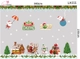 Combo Decal Trang Trí Noel Ông Già Noel Cưỡi Tuần Lộc Và Người Tuyết Trắng