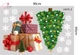 Combo Decal Trang Trí Noel Ông Già Noel Cưỡi Tuần Lộc Và Người Tuyết Trắng