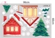 Combo Decal Trang Trí Noel Ngôi Làng Tuyết Và Ông Già Noel