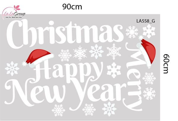 Combo Decal Trang Trí Noel Người Tuyết Và Tuần Lộc Dễ Thương