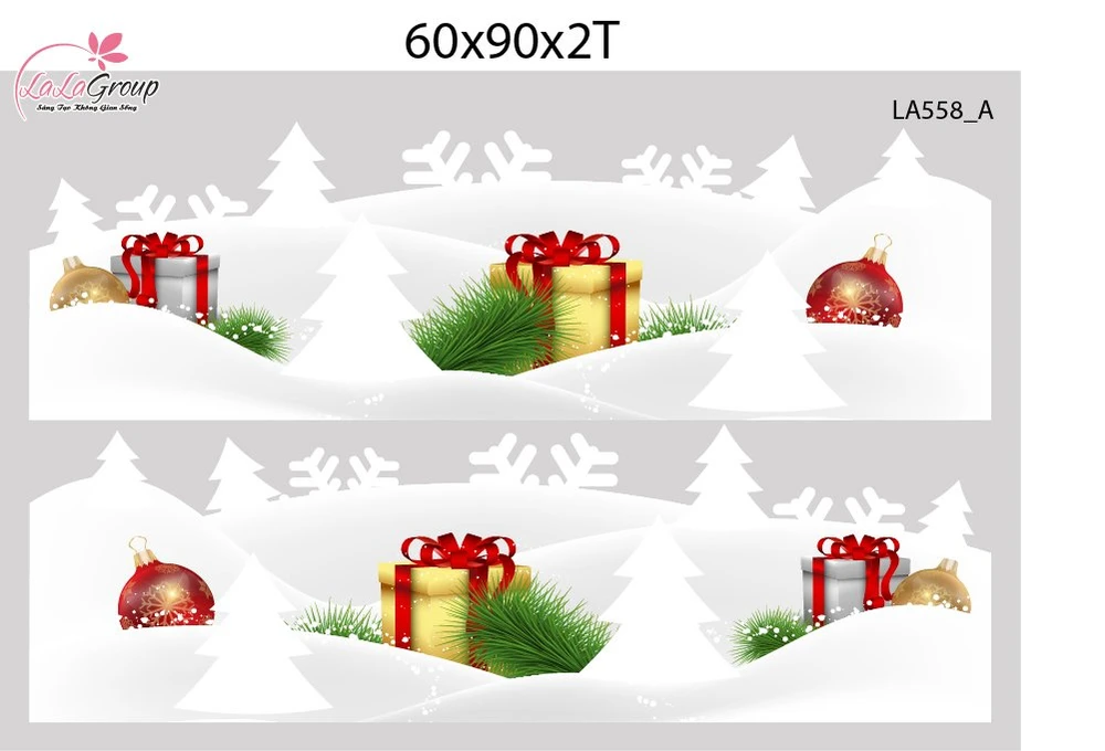 Combo Decal Trang Trí Noel Người Tuyết Và Tuần Lộc Dễ Thương