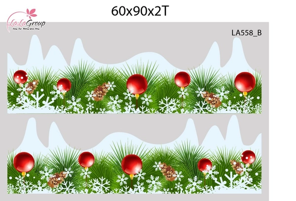Combo Decal Trang Trí Noel Người Tuyết Và Tuần Lộc Dễ Thương