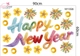 Combo Decal Trang Trí Tết Happy New Year Đinh Mùi 2027 Sắc Màu May Mắn