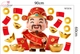 Decal Trang Trí Tết Thần Tài Đón Xuân Như Ý Cát Tường