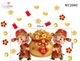 Decal Trang Trí Tết Song Tài Đại Cát Đồng Lòng Đón Lộc