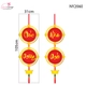 Decal Trang Trí Tết Cặp Liễn Đồng Xu Chúc Mừng Năm Mới