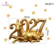 Decal Trang Trí Tết Dê Vàng Phú Quý Đón Năm 2027