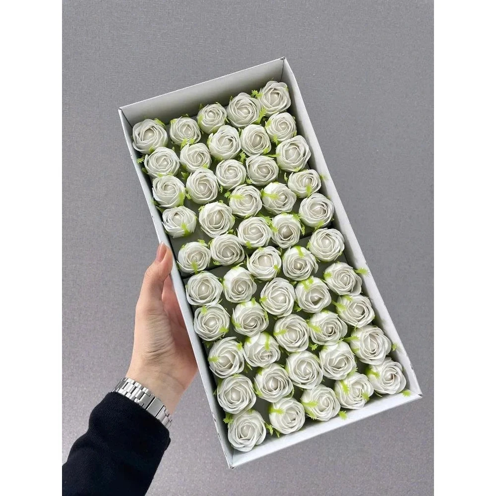 Hộp Hoa Sáp Hồng Tỉ Muội Cao Cấp ( Hộp 50 Bông )