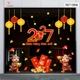Combo Decal Trang Trí Tết 2027 Kim Mùi Chúc Mừng Năm Mới Tài Lộc Sung Túc