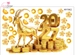 Combo Decal Trang Trí Tết 2027 Happy New Year Kim Mùi Phú Quý