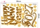 Combo Decal Trang Trí Tết 2027 Happy New Year Kim Mùi Phú Quý