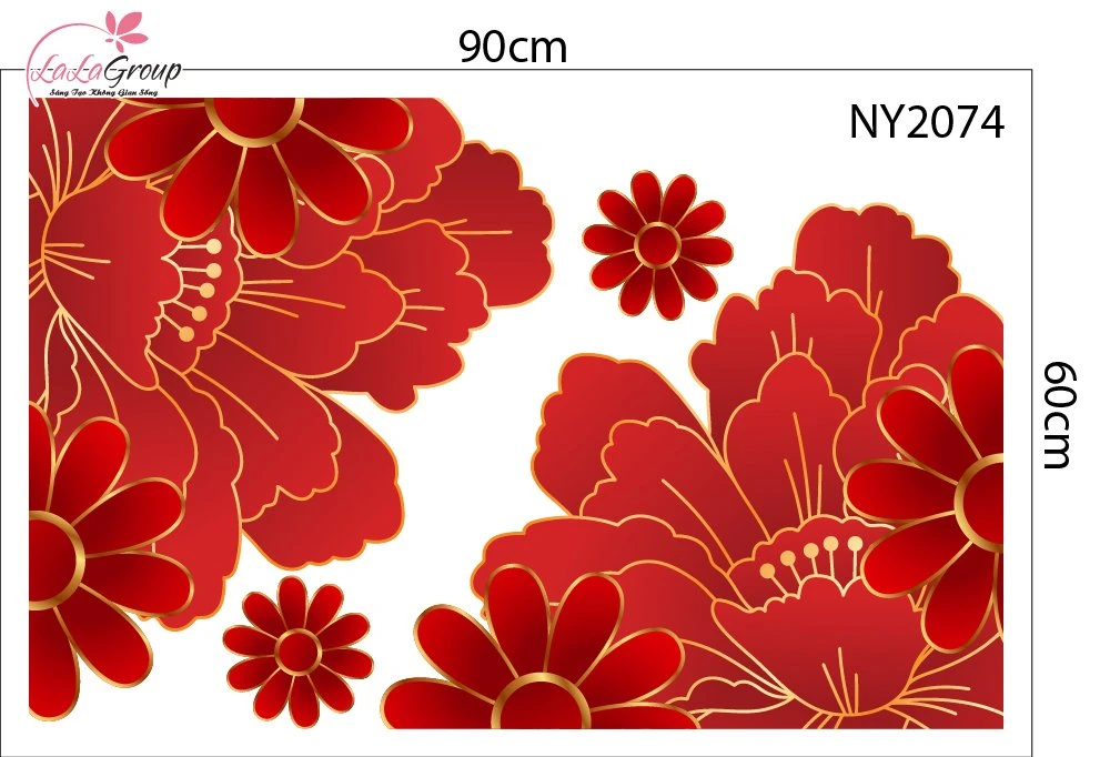 Combo Decal Trang Trí Tết Tam Phúc Thần Tài Đón Xuân 2027